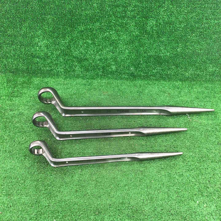 ◇TONE トネ　チタンシノ付きメガネレンチ 3本セット TSM-16/20/22【川崎店】