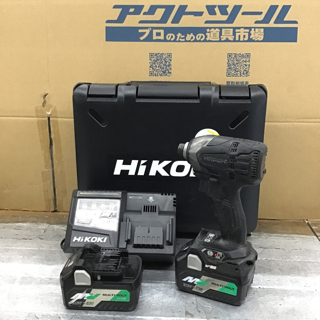 〇ハイコーキ(HIKOKI ※旧:日立工機) 18Vコードレスインパクトドライバ WH18DDL2(LXCK)(B)【所沢店】