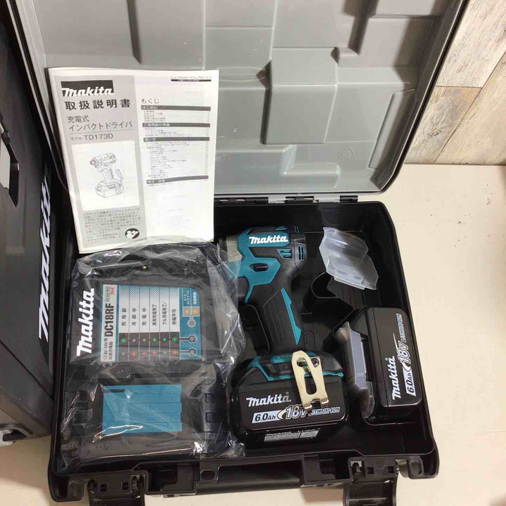 【未使用品】マキタ(makita) コードレスインパクトドライバー TD173DRGX TD173DRGXB TD173DRGXO 5台セット 青 ブルー 黒 ブラック オリーブ【戸田店】
