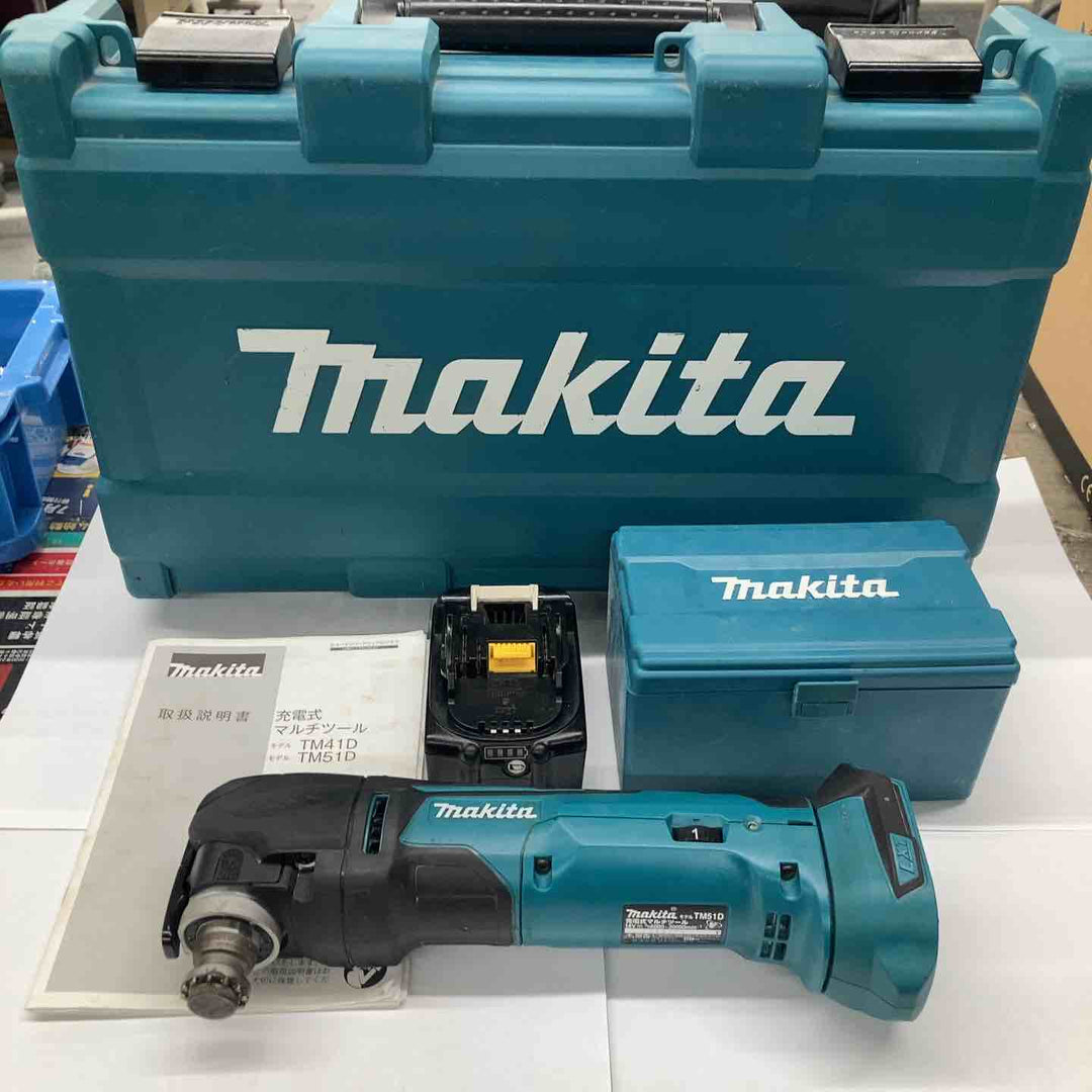 ★マキタ(makita)18V コードレスマルチツール TM51DRG 純正バッテリー1個付属【戸田店】