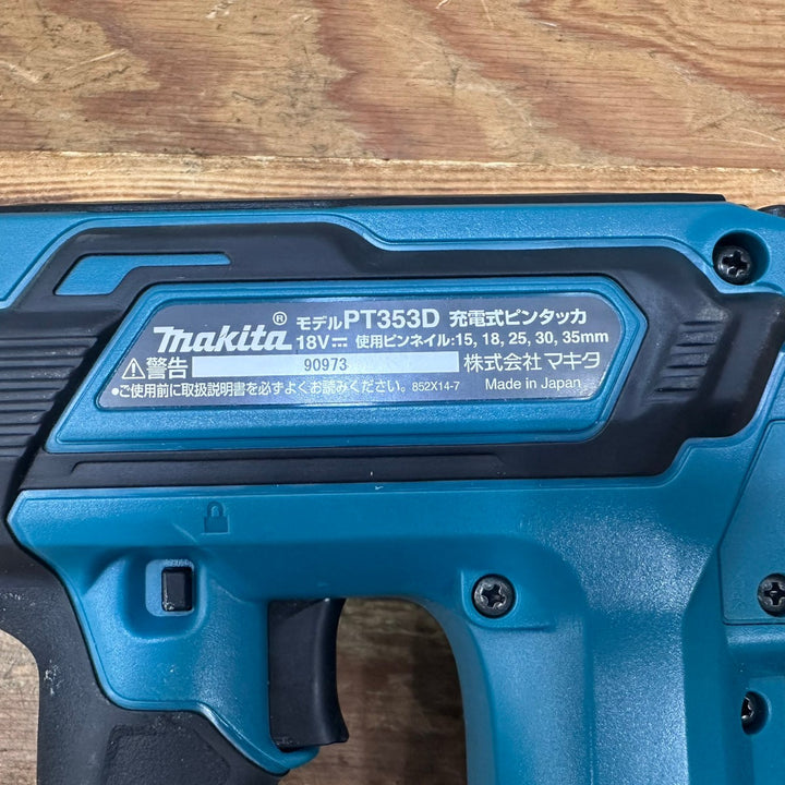 ★マキタ(makita) 18Vコードレスピンネイラ PT353DZK 本体+ケースセット【柏店】