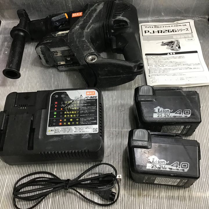 【中古】マックス(MAX) コードレスハンマドリル PJ-R266A-B2C/2540A【草加店】