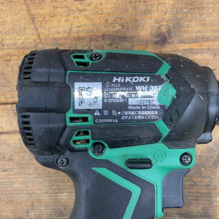 【中古】★ハイコーキ(HIKOKI ※旧:日立工機) コードレスインパクトドライバー WH36DC(NN)【所沢店】