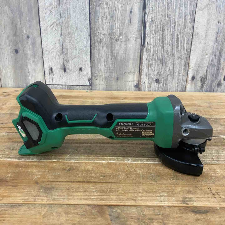 ハイコーキ(HIKOKI ※旧:日立工機) 100mmコードレスディスクグラインダ G3610DA(NN) 【東大和店】