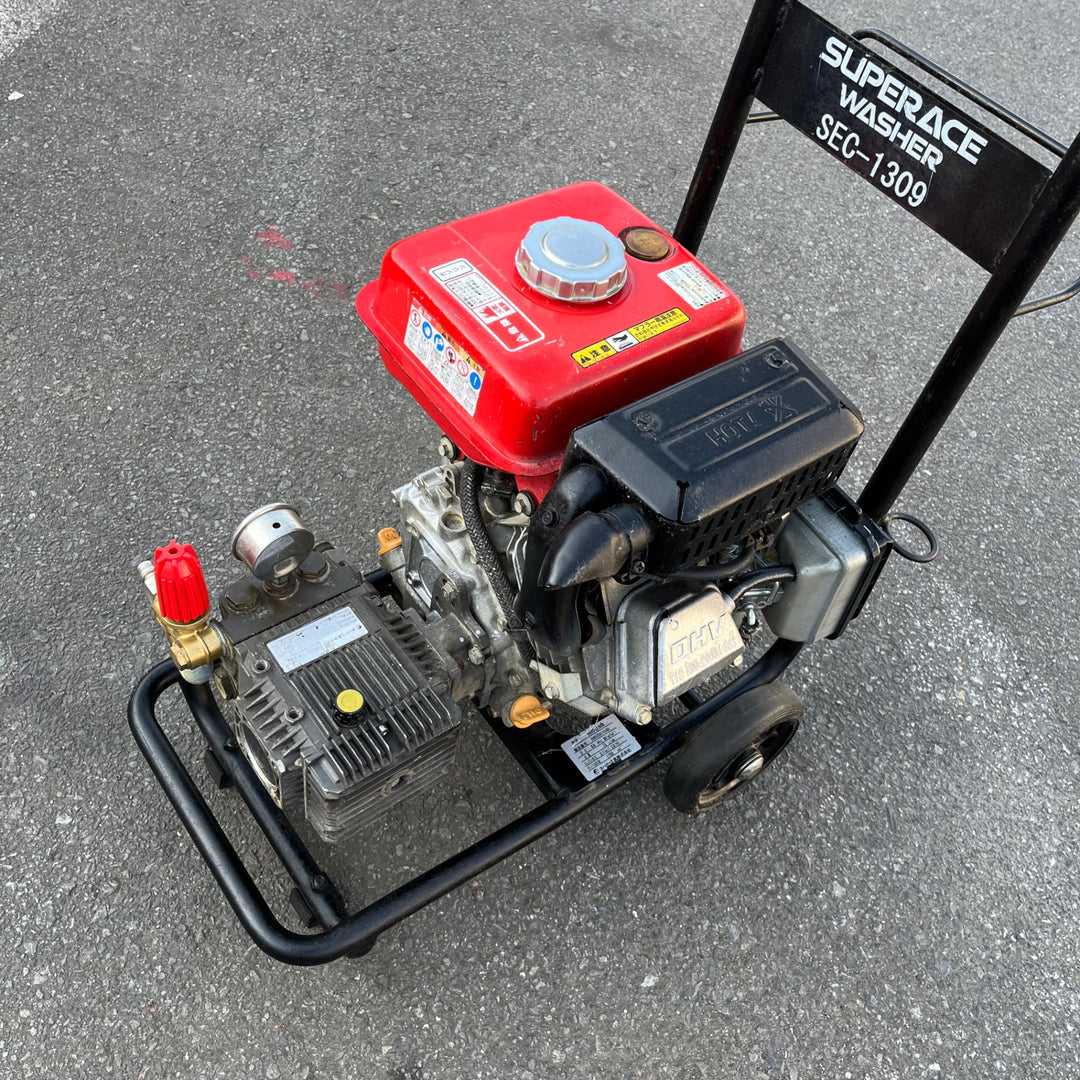 【中古品/店頭受取り限定】スーパー工業 エンジン式高圧洗浄機 SEC-1309 ガン・ホース付き【東大和店】