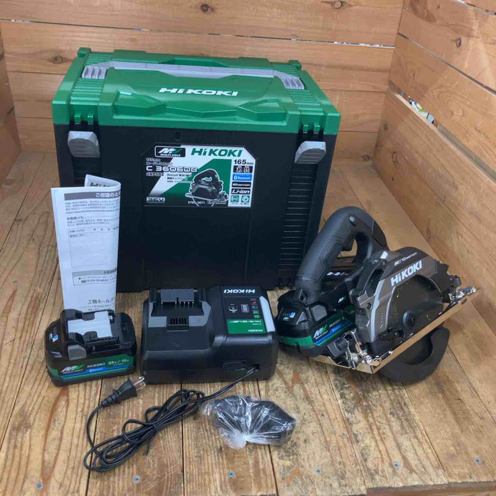 ★ハイコーキ(HIKOKI ※旧:日立工機) コードレスマルノコ C3606DB(2XPSBZ) ケース(マルチボルトバッテリーBSL36A18BX*2、充電器UC18YDL2 )【所沢店】