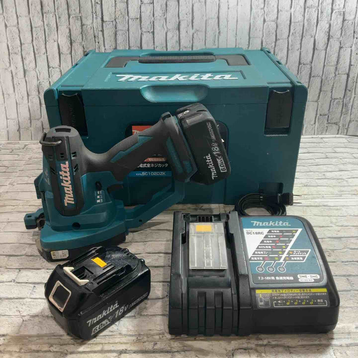 ★マキタ(makita) コードレス全ネジカッター SC102DRGX 14.4V/18V 動作確認済み【川口店】