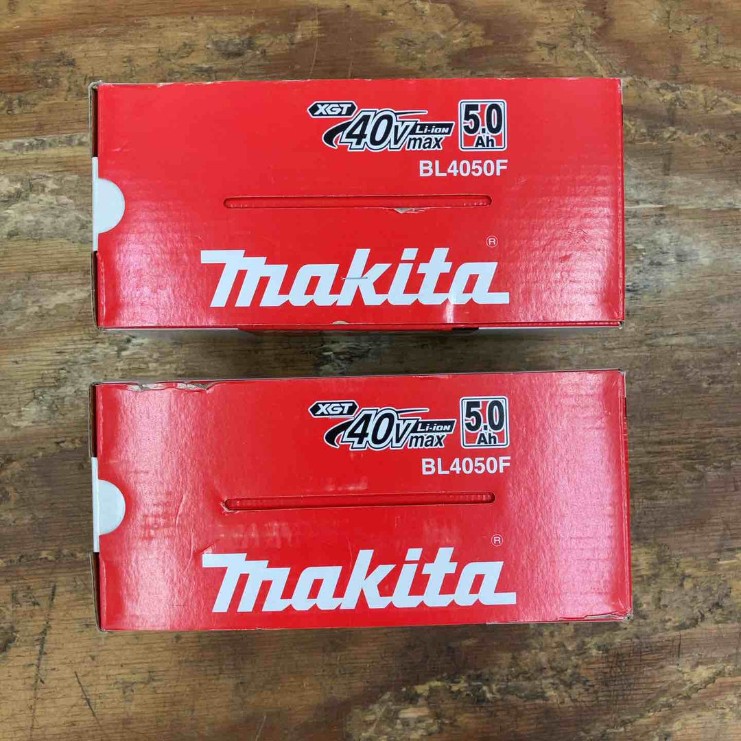 【未使用品】★マキタ(makita) リチウムイオンバッテリー 40V/5.0Ah BL4050F 高出力タイプ 2個セット【柏店】