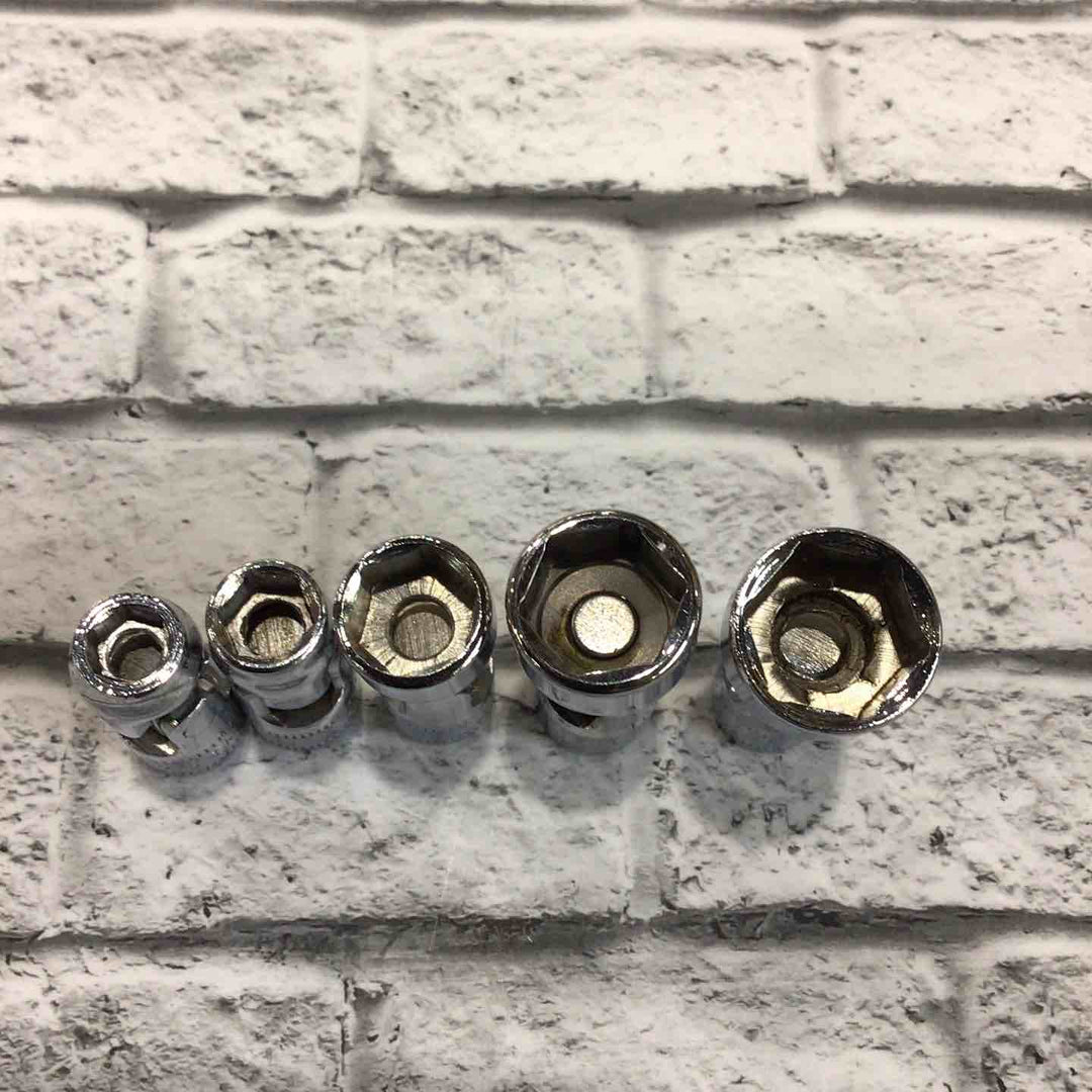 スナップオン(Snap-on) 1/4ユニバーサルソケット5点セット TMUSMシリーズ 新・旧ロゴ混ざり 【川口店】