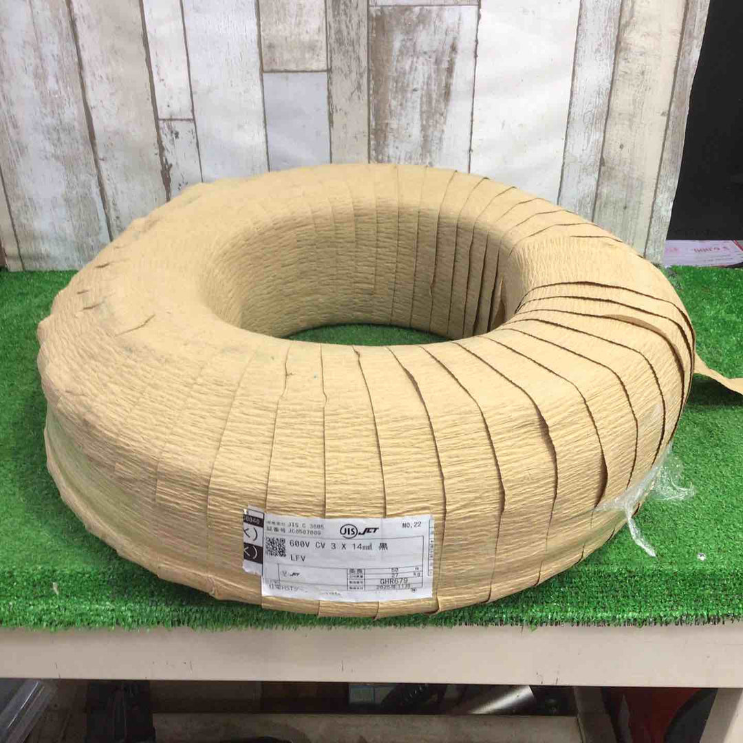 □CVケーブル 3C×14sq 50m巻 新品紙巻/製造2年以内【町田店】