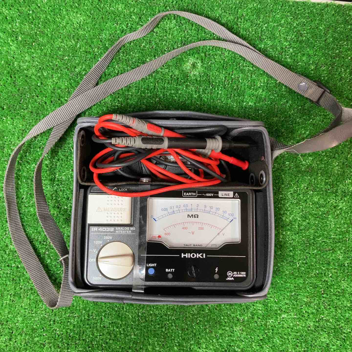 ◇日置電機(HIOKI) アナログメグオームハイテスター 3レンジ 絶縁抵抗計 IR4032【岩槻店】