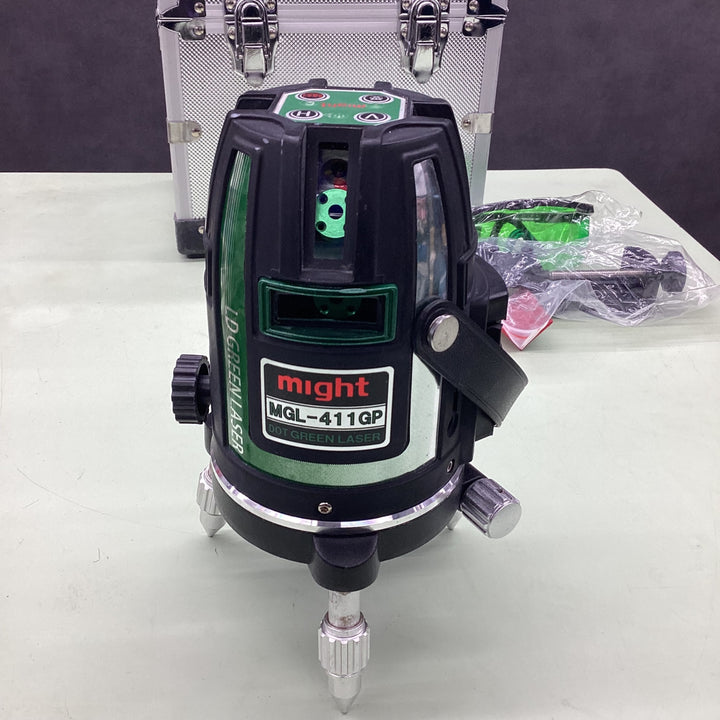 〇マイト工業(might) グリーンレーザー墨出し器 MGL-411GP 矩十字・横【越谷店】