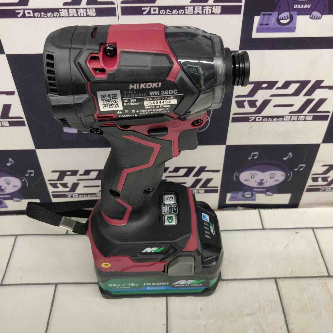 ★ハイコーキ(HIKOKI ※旧:日立工機) コードレスインパクトドライバー WH36DC(2XPSZ)(R)【所沢店】
