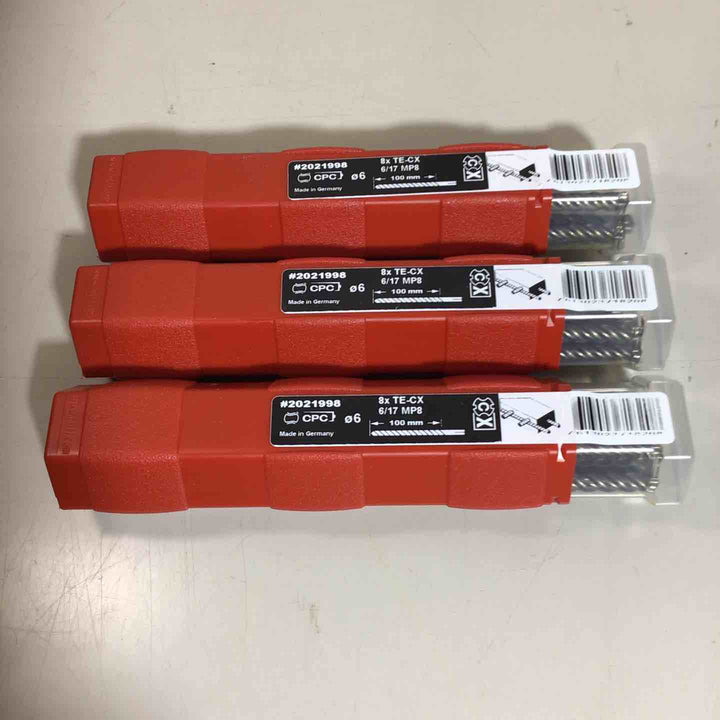 【未使用品】　HILTI ヒルティ ドリルビット TE-CX 6/17 MP8(マルチパック８本入り) SDSプラス 3個 【戸田店】