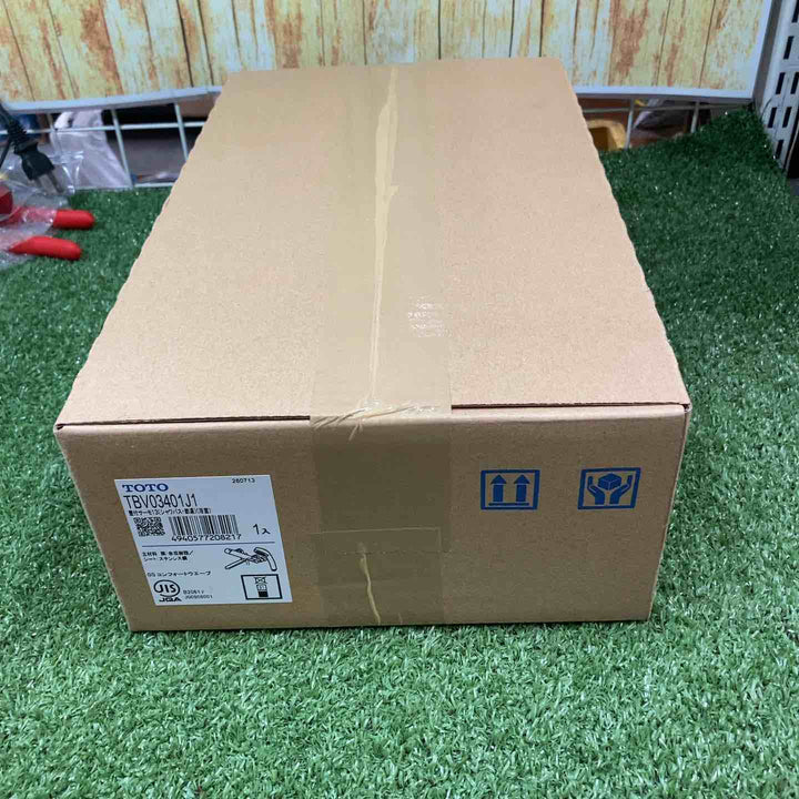 ◇TOTO 浴室用 壁付サーモスタット混合栓 170mmコンフォートウェーブシャワー90φ TBV03401J1【川崎店】
