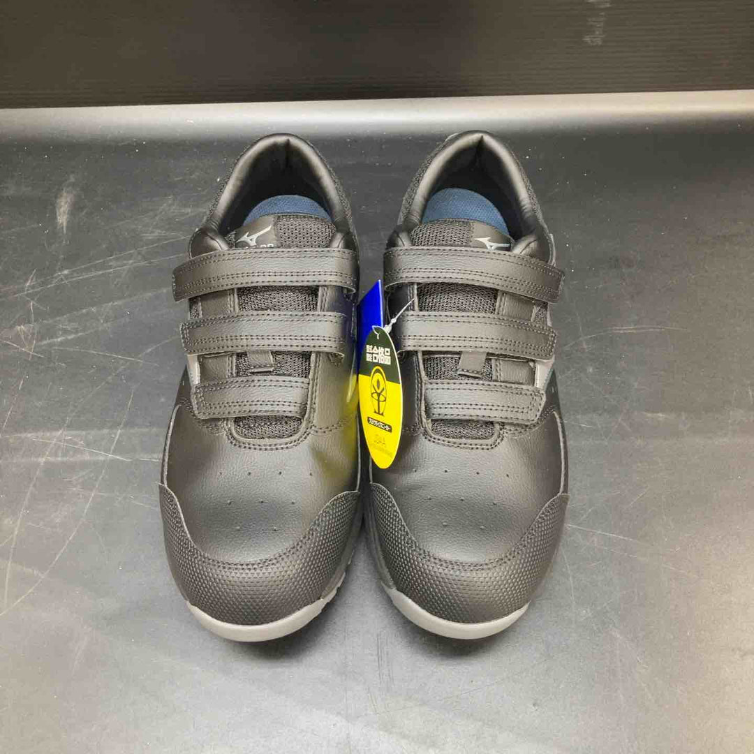 ミズノ 安全靴 オールマイティLS3 22L(ベルトタイプ) ブラック×シルバー F1GA260109 28.0cm【川越店】