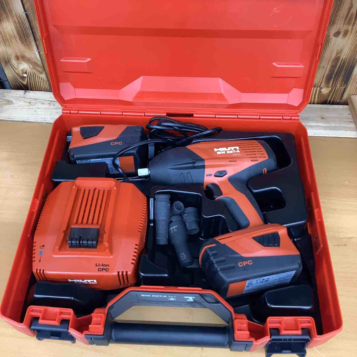 HILTI ヒルティ 充電式インパクトレンチ SIW22T-A バッテリー×2 充電器 ソケット4個 ケース付き【越谷店】