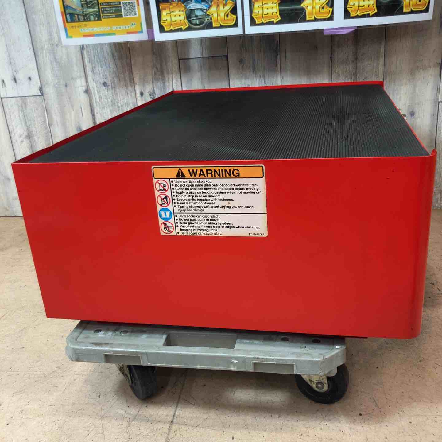 値下げしました！【中古】スナップオン Snap-on 型番不明 KRA トップチェスト ※取っ手破損有り 中古品/店頭受取り限定】 スナップオン(Snap-on) 3段ミドルチェスト