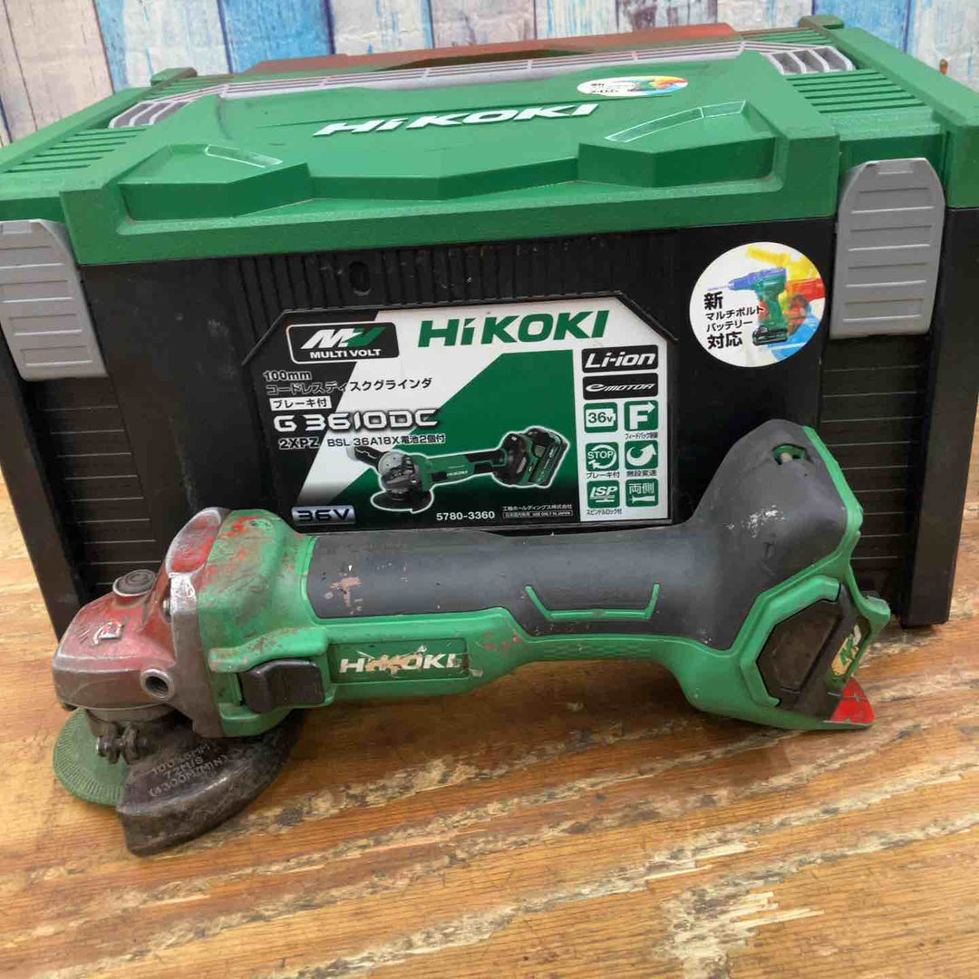 ★ハイコーキ(HIKOKI ※旧:日立工機) 100mmコードレスディスクグラインダ G3610DA(NN)【柏店】