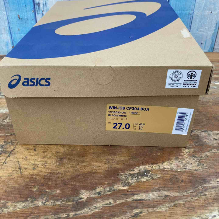 [アシックス] ワーキング ウィンジョブ CP304 BOA JSAA A種先芯 耐滑ソール ブラック/ホワイト 27 cm 3E【柏店】