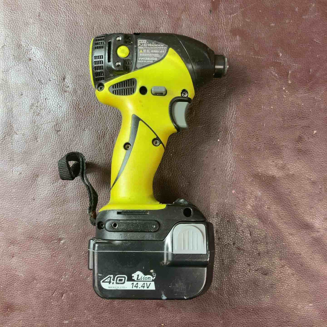 【中古品】 マックス(MAX) 充電式インパクトドライバ PJ-ID144 ライムグリーン バッテリー1個付属 【東大和店】