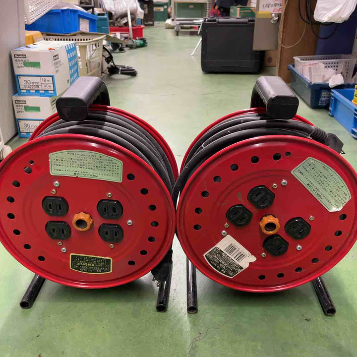 斉藤製作所 SD-304N 125V 4A 巻き取り式 コードリール 延長コード【桶川店】