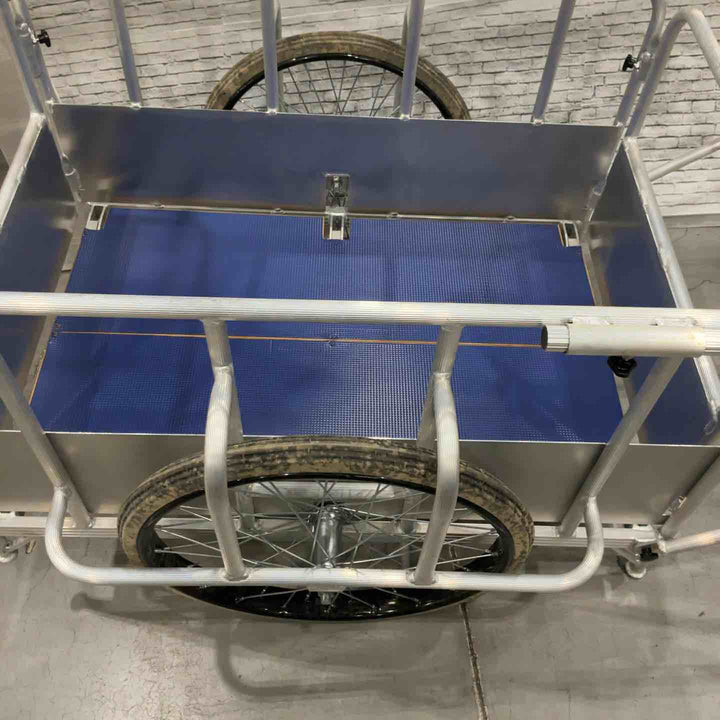 【店頭受取り限定】葛飾福祉工場 アルミ製リヤカー 耐荷重300Kg 折りたたみ可能【川口店】