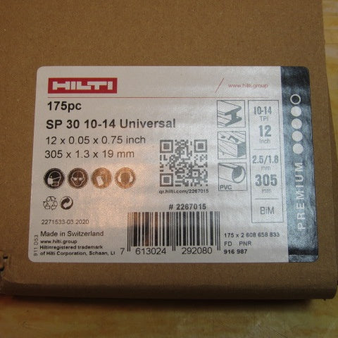 ▼HILTI/ヒルティ 多目的レシプロソーブレード (ヘビーデューティー) SP30/1014/175pc【30mm、175本セット】【川崎店】