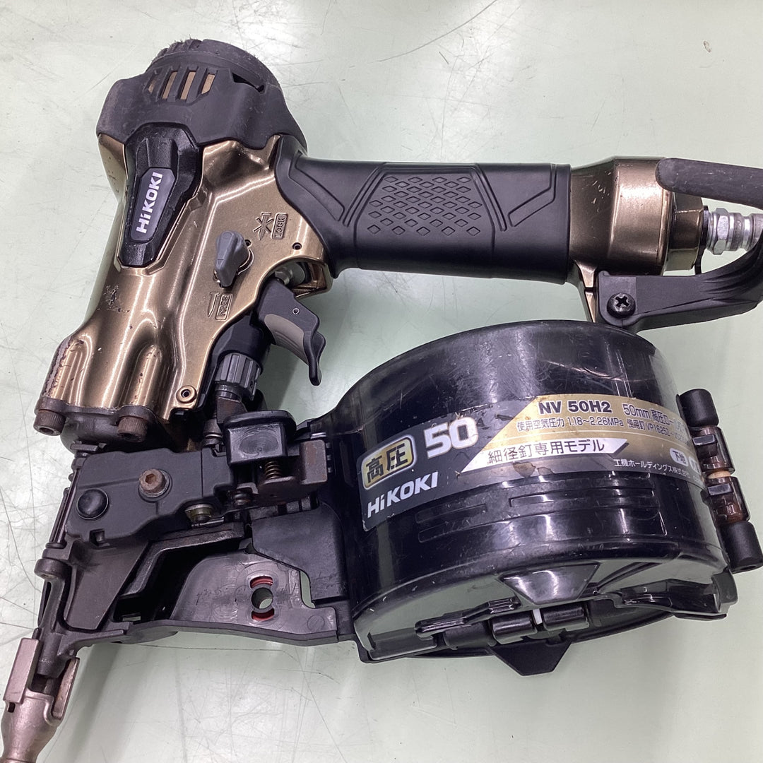 ★ハイコーキ(HIKOKI ※旧:日立工機) 高圧エア釘打ち機 NV50H2【越谷店】