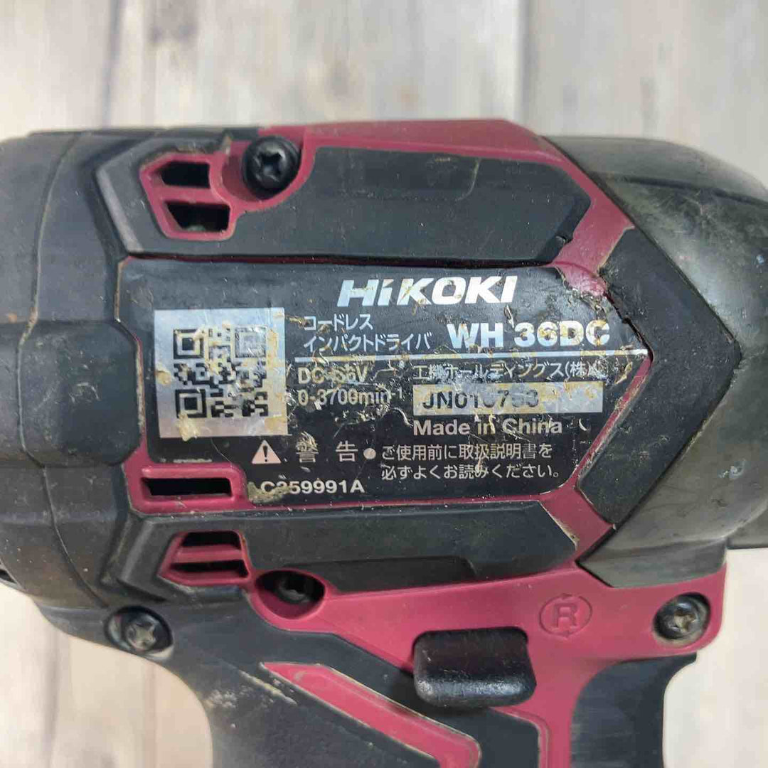 ★ハイコーキ(HIKOKI ※旧:日立工機) コードレスインパクトドライバー WH36DC(NNR)【戸田店】