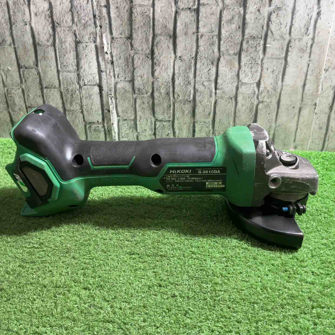 ★ハイコーキ(HIKOKI ※旧:日立工機) 100mmコードレスディスクグラインダ G3610DA(NN) 動作確認済【川口店】