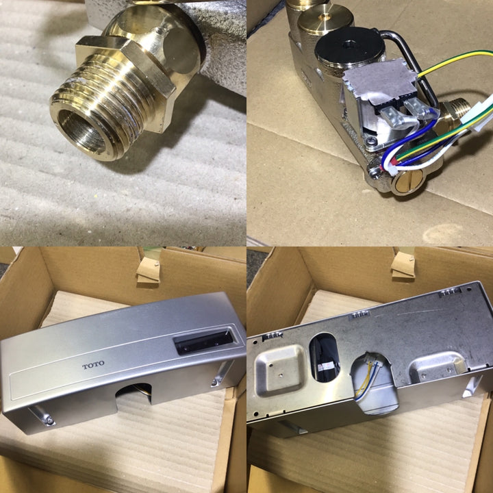 【美品※仕様・備考をご確認ください※】TOTO 小便器用 自動フラッシュバルブ（露出型、AC100V）TEA98S 2個セット【桶川店】