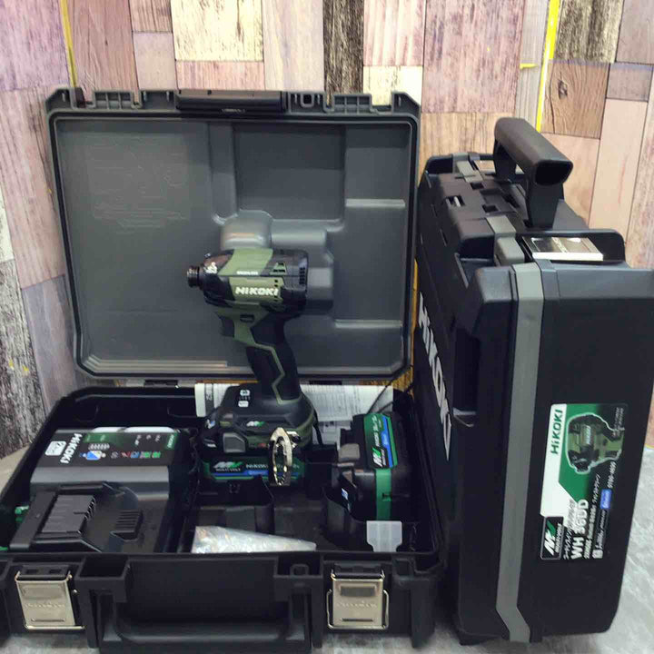 【未使用 2台セット】 ハイコーキ Hikoki フォレストグリーン 36V コードレスインパクトドライバ WH36DD(2XHGSZ)【八潮店】