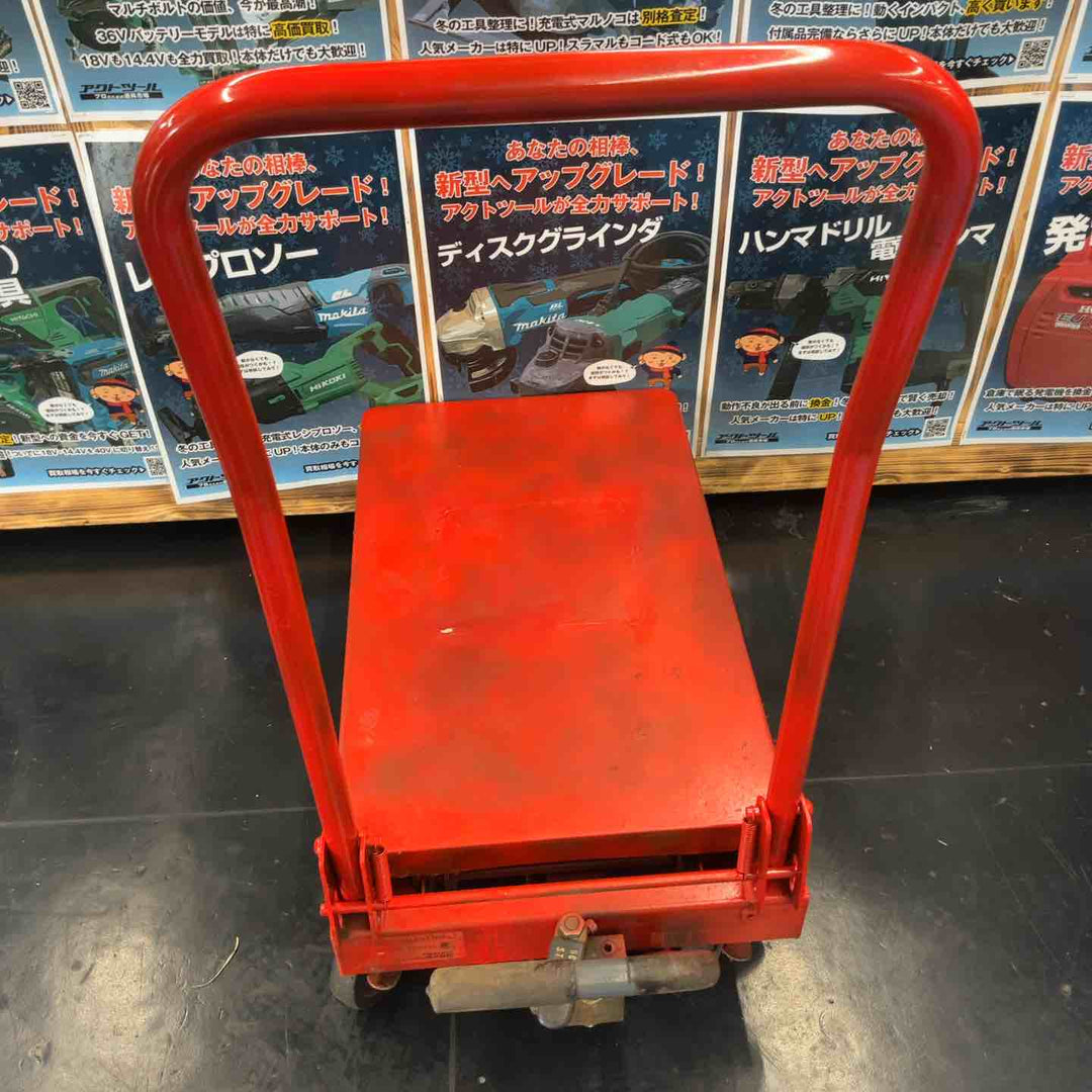 【中古品】 TRUSCO(トラスコ) ハンドリフター 120kg 折りたたみ式350×570 HLF-S120【藤沢店】