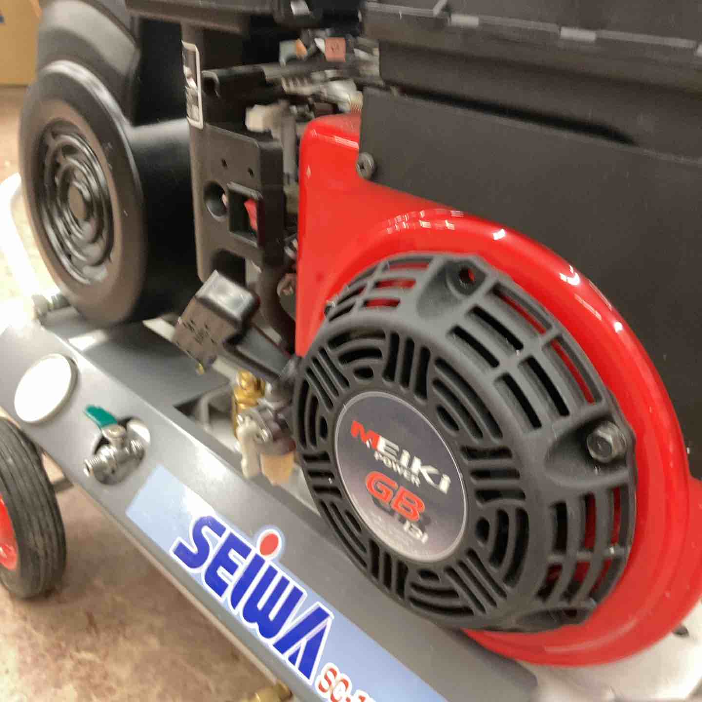 セイワ、精和、SEIWA、エンジン、コンプレッサー、2口 精和産業 SC-15GM スローダウンなし 2馬力 131590｜エアー機器