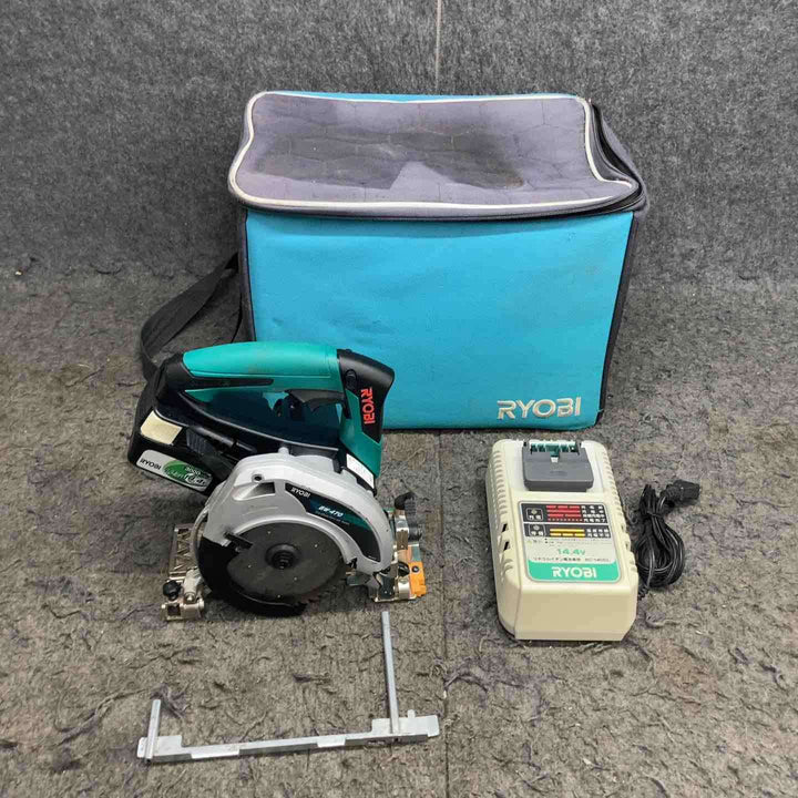 ◇リョービ(RYOBI) コードレス丸ノコ BW-470 14.4V3.0Ahバッテリー1個・充電器・バッグ付き【鴻巣店】