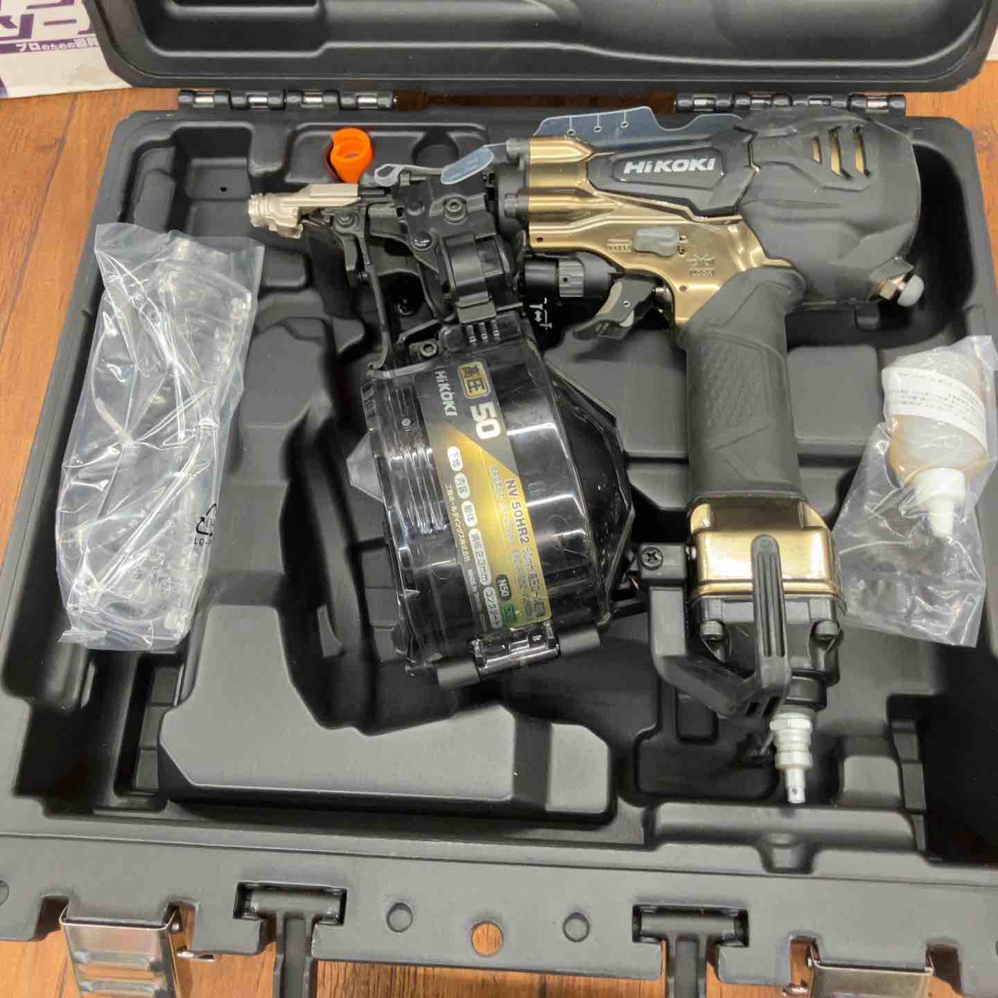 中古品】ハイコーキ(HIKOKI ※旧:日立工機) 高圧エア釘打ち機 NV50HR2(S