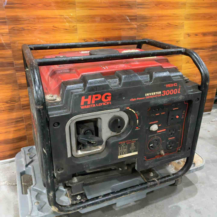 【店頭受取り限定】◇ワキタ(MEIHO) インバーター式ガソリン発電機 HPG3000i 奥行48.4×高さ41.7×幅42cm【川口店】