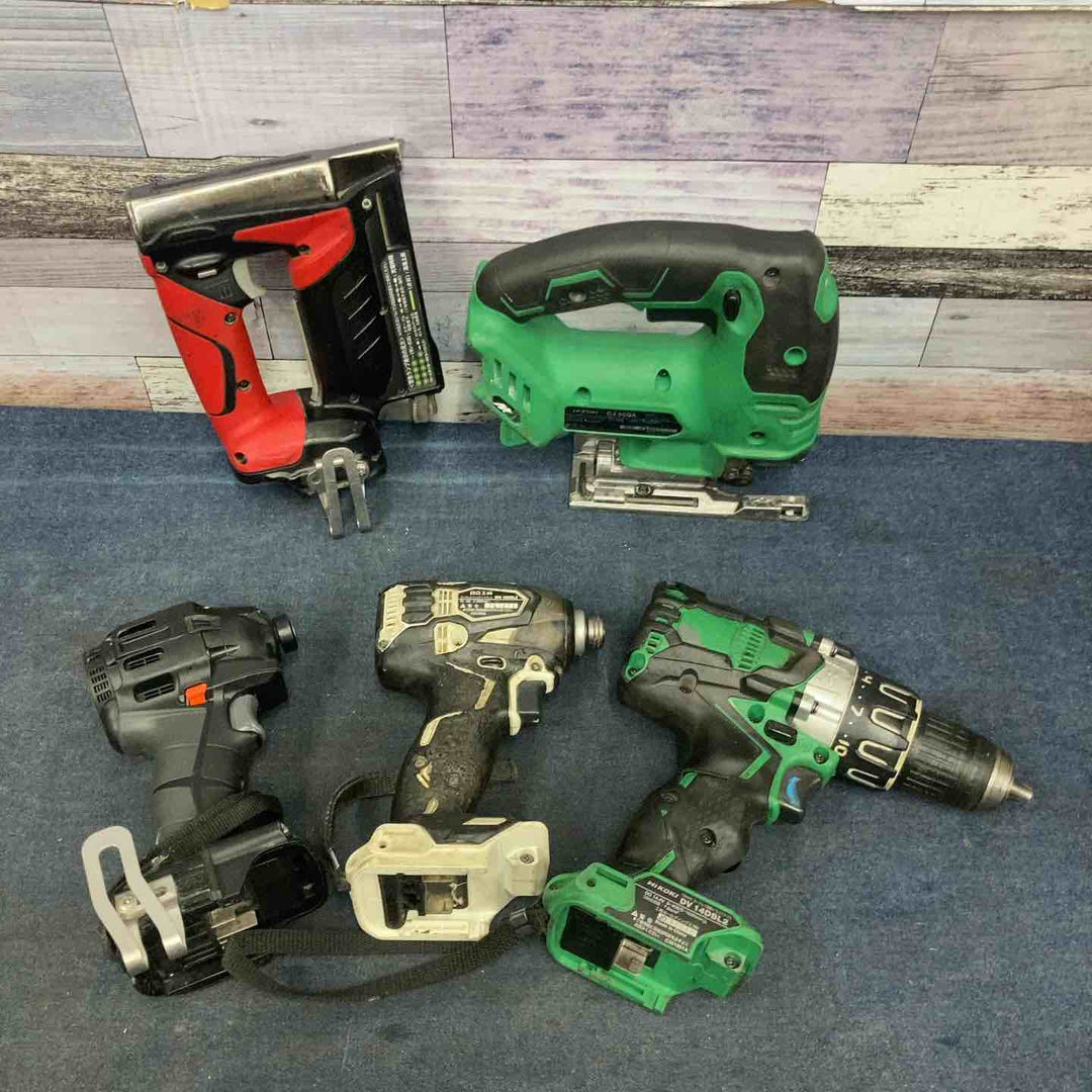 【ジャンク品】5台セット MAX Hikoki コードレス工具 ジグソー ドライバ―ドリルなどまとめて【八潮店】