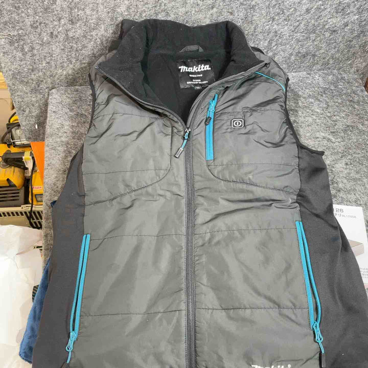 マキタ(makita) 充電式暖房ウェアまとめ(ベスト、ジャケット、ひざ掛け)バッテリー&ケーブルユニット付き【桶川店】