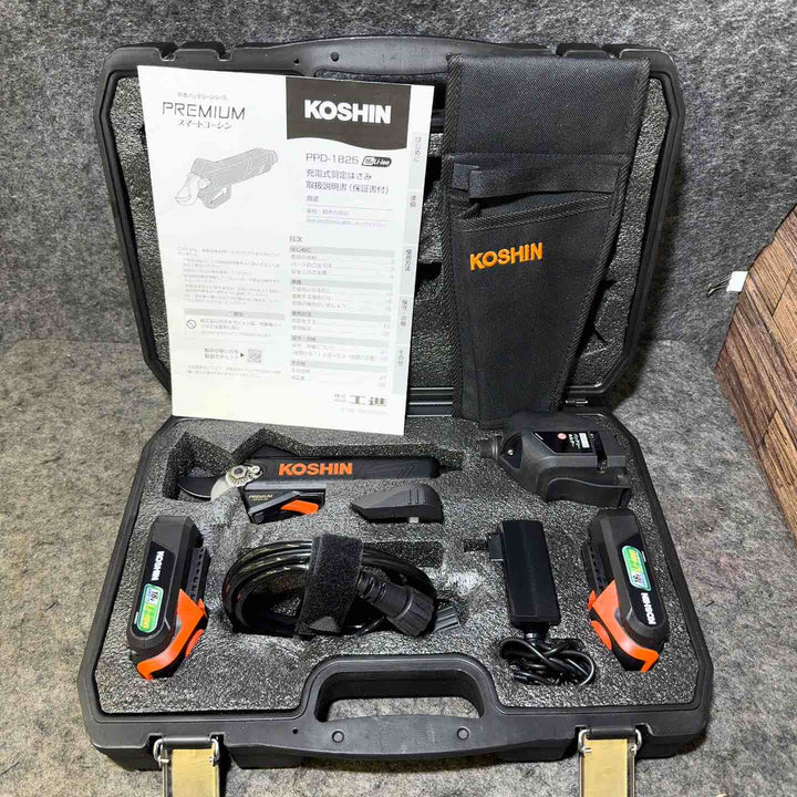 【美品中古】 工進 18V 充電式剪定はさみ PPD-1825 元箱なし 専用ポーチ付き スマートコーシン 最大25mm切断 【桶川店】
