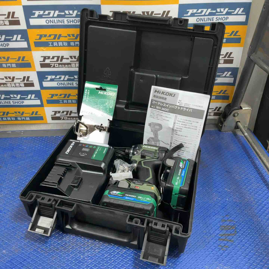 ★ハイコーキ(HIKOKI ※旧:日立工機) コードレスインパクトドライバー WH36DC(2XPSZ)(G)【草加店】