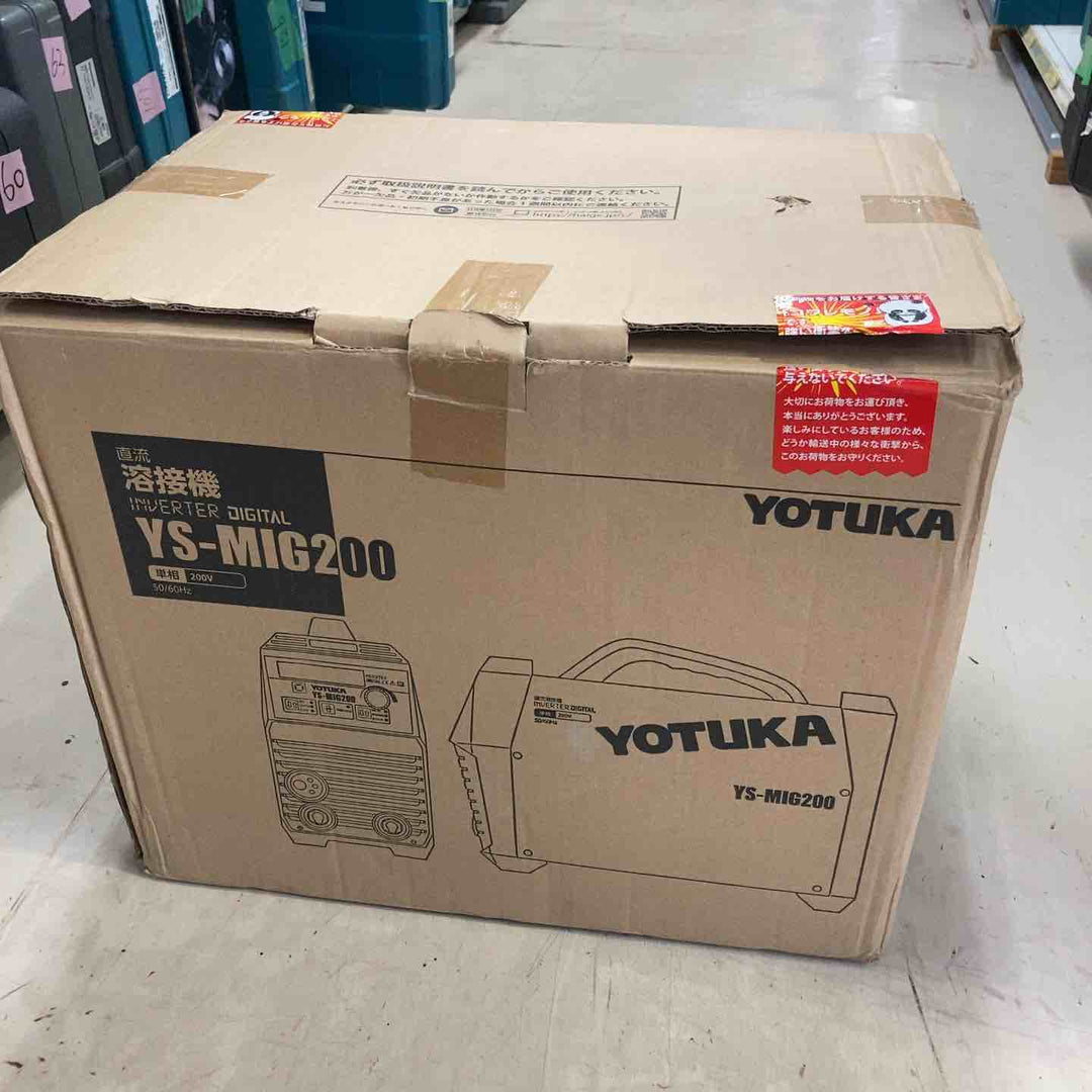 YOTUKA 溶接機 軽量 MIG/MMA インバーター式 アルミ ステンレス 鉄 スチール YS-MIG200【町田店】