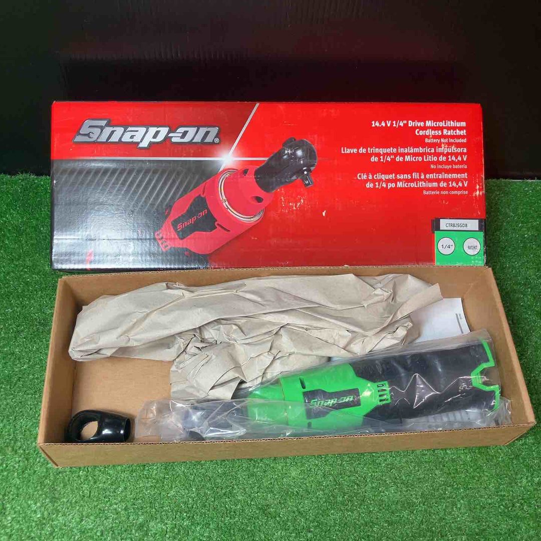 スナップオン/Snap-on 1/4 コードレスラチェットレンチ CTR825GDB グリーン 本体のみ【岩槻店】