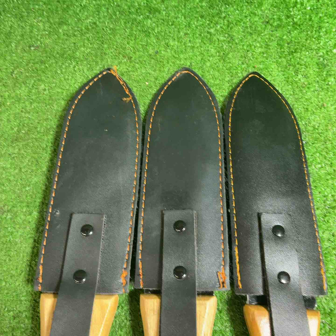 五十嵐刃物 鋼典 180mm 鋼付 鞘鉈C-3 3点、輝富 山菜堀り波刃付 3点 計6点セット【藤沢店】