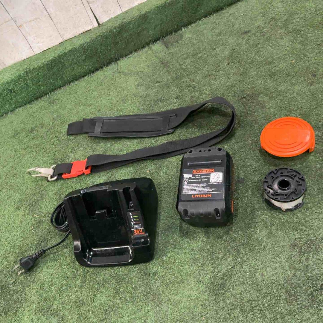 【店頭受取り限定】ブラックアンドデッカー(BLACK+DECKER) コードレスナイロントリマー 36V 2.0Ah GLC36N 動作確認済【川口店】