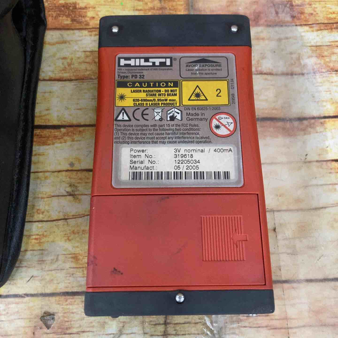 ヒルティ(HILTI) 光波測距儀(距離レーザー) PD32【川崎店】