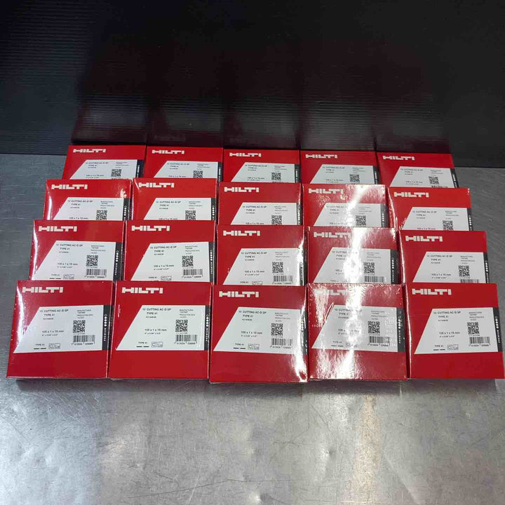 【未使用品】 ヒルティ(HILTI) 105mm ディスクグラインダー用砥石 20箱まとめ売りセット AC-P105x1.0x15SP 2144838 【東大和店】