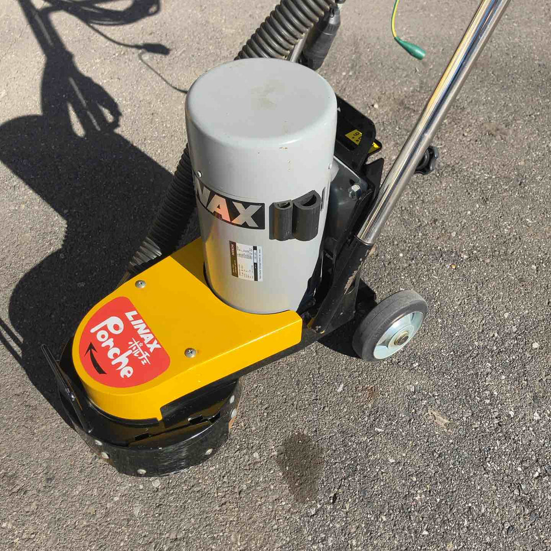 【中古品・店頭受取り限定】 ライナックス/LINAX 床表面研削機/ポルチェ・K-20E 専用集じん機＆替え刃セット 【桶川店】