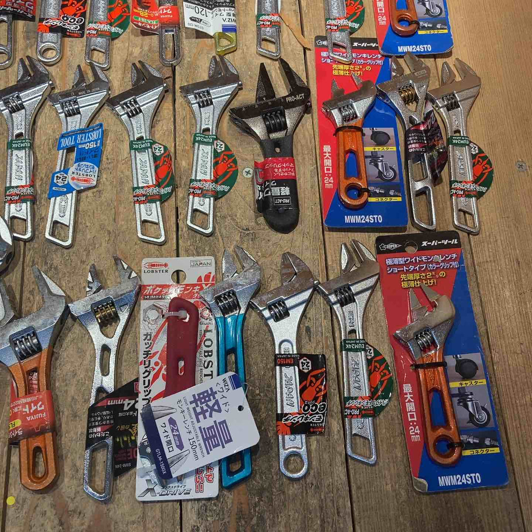 特価！【未使用品】モンキーレンチ50個まとめ売り ロブスター スーパーツール TOP　サイズ 複数 軽量 薄型 ショート 様々【所沢店】